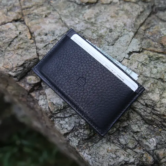 Porte-cartes en cuir pour hommes