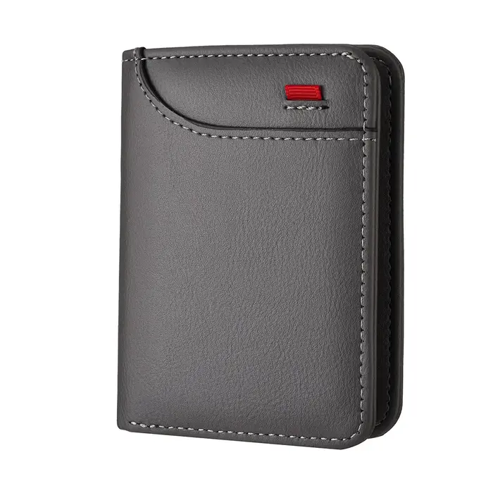 Portefeuille Vertical multi-cartes pour hommes, petit portefeuille pour permis de conduire, Mini sac
