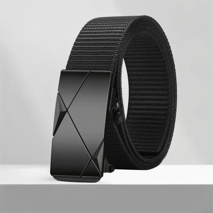 Ceinture de pantalon décontractée pour hommes, tendance et polyvalente, en toile, adaptée aux sports d'aventure en plein air