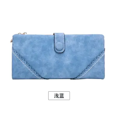 Pochette longue d'un hectare en cuir PU pour femme, pochette pliante multi-cartes, grande capacité,
