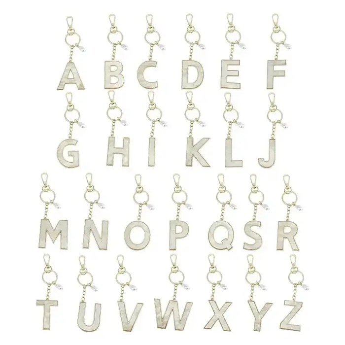 Porte-clés Décoratif A-Z avec Initiales