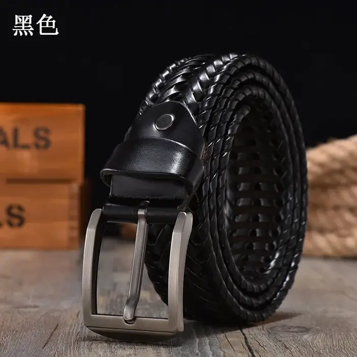Nouvelle ceinture tressée pour hommes