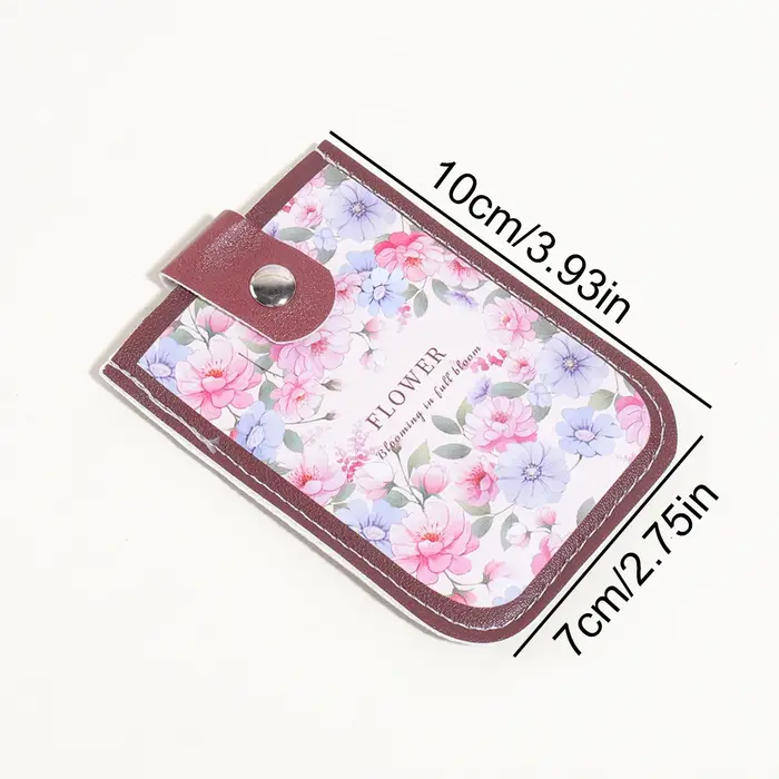 Porte-cartes escamotable vintage style peinture à l'huile