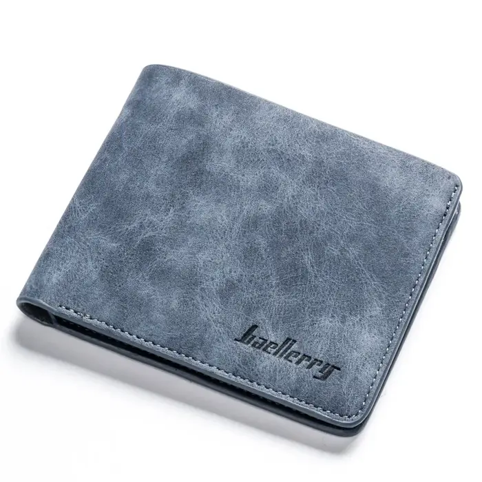 Nouveaux hommes portefeuille en cuir affaires pliable