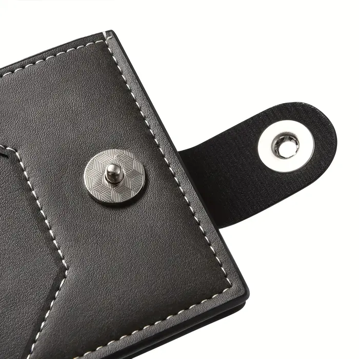 Portefeuille court pour homme en cuir PU personnalisé