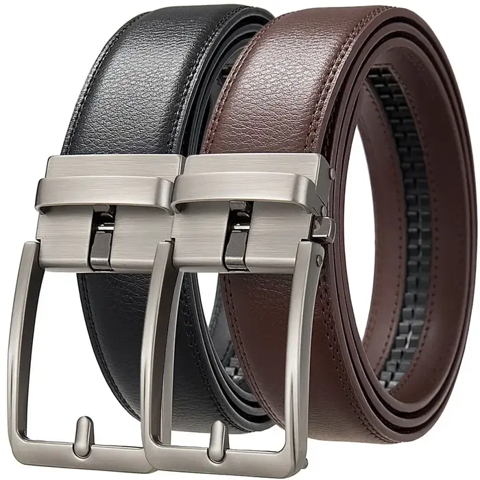Ceintures clic pour hommes marque de luxe concepteur de mode boucle automatique en cuir véritable