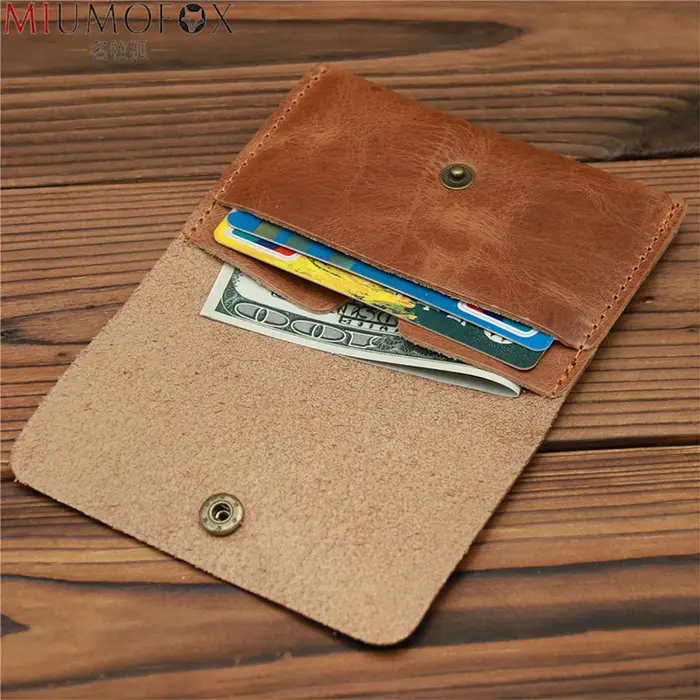 Portefeuille en cuir véritable pour hommes