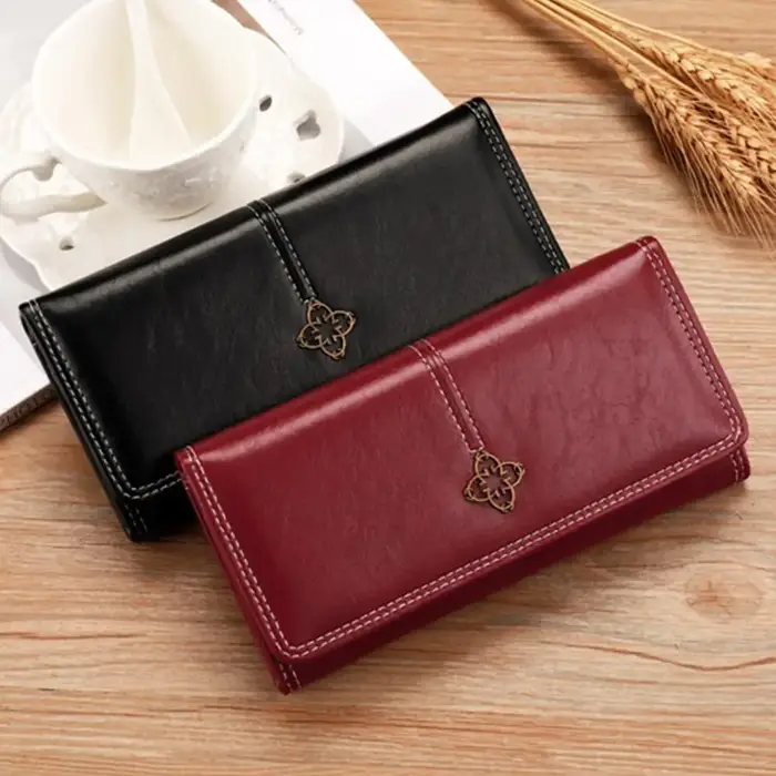 Portefeuille Long en cuir pour femmes