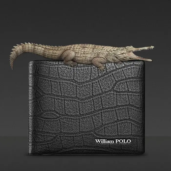 WIcomparaisons AMPOLO-Portefeuille en cuir de vachette véritable pour homme
