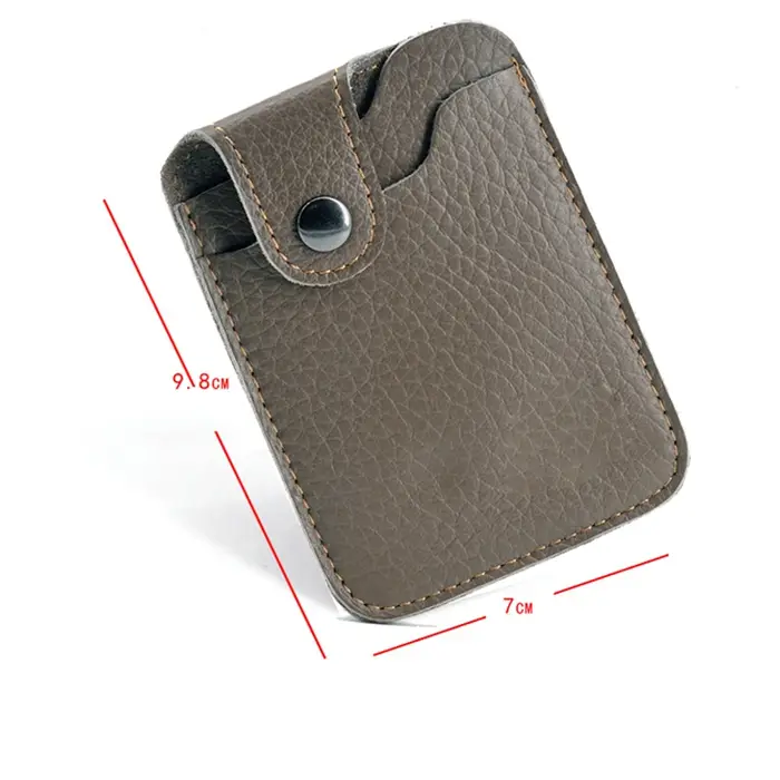 Porte-cartes en cuir véritable pour hommes