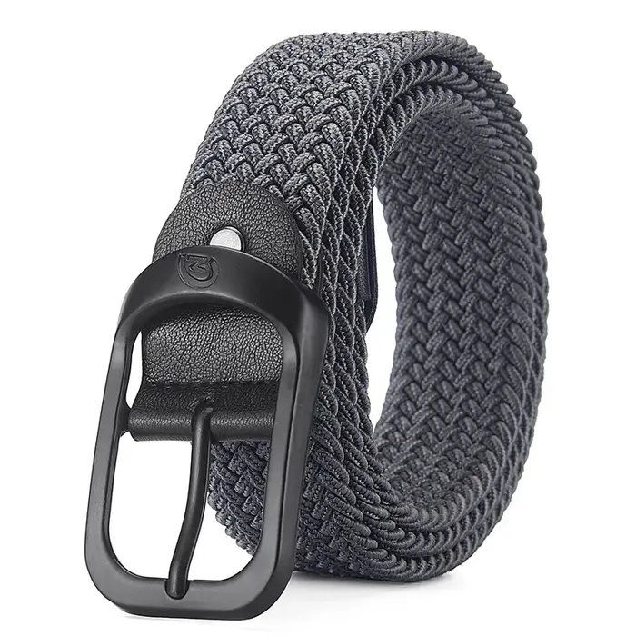 Ceinture élastique tissée décontractée pour hommes et femmes, ceinture de sport de plein air, pas besoin de poinçonnage, ceinture de travail d'escalade pour hommes et femmes, mode