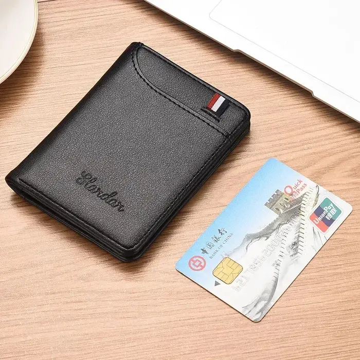 Petit portefeuille minimaliste ultra-fin pour hommes