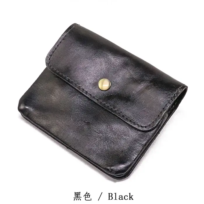 Portefeuille en cuir véritable fait à la main pour hommes et femmes