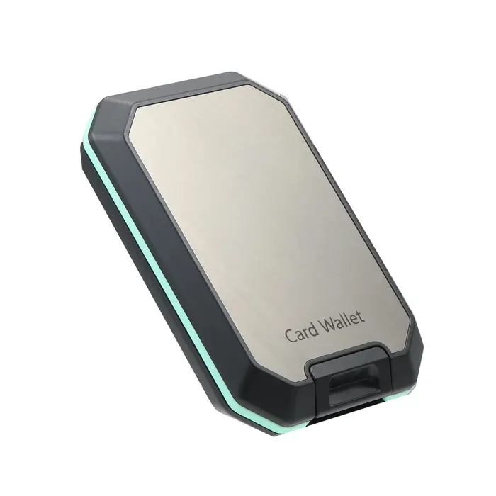 Portefeuille de blocage RFID avec nom personnalisé, avec pince à billets amovible, petit porte-carte