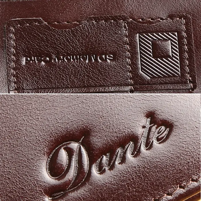 Dante portefeuille en cuir pour hommes RFID antivol brosse tête couche peau de vache rétro décontracté Vertical multi-fonction sac d'argent pinces à billets