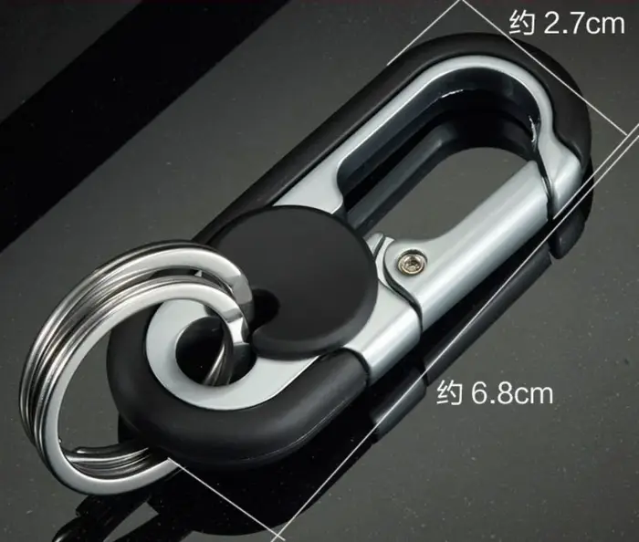 Porte-clés à Double anneau pour hommes