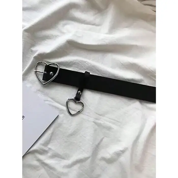 Ceinture à boucle en forme de cœur Harajuku pour femmes