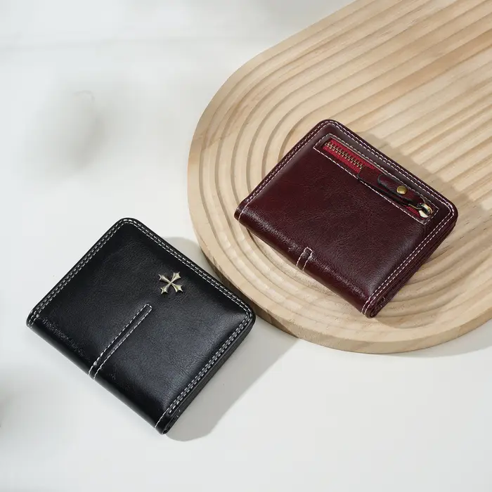 1 portefeuille ultra-fin pour femme