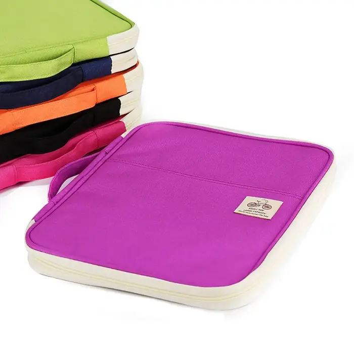 Portefeuille de voyage portable avec dossier de conférence, dossier multifonction zippé, sac à documents GT, A4