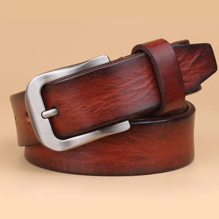 2.8CM ceinture de créateur femmes de haute qualité pleine fleur 100% véritable peau de vache