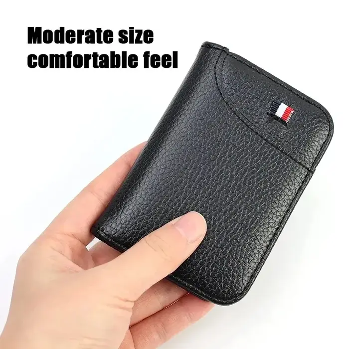 Portefeuille souple Super mince Portable pour hommes en cuir PU Mini ID carte de crédit portefeuille sac à main porte-cartes portefeuille mince petits portefeuilles courts