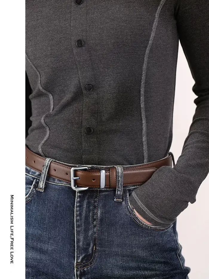 Ceinture de luxe en cuir suédé pour femme