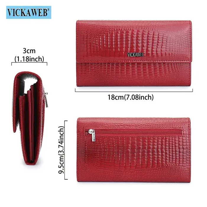 Portefeuille magnétique en cuir PU pour femme