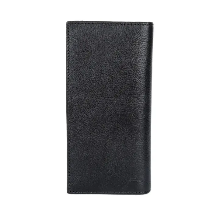 Portefeuille long en cuir tanné végétal pour homme