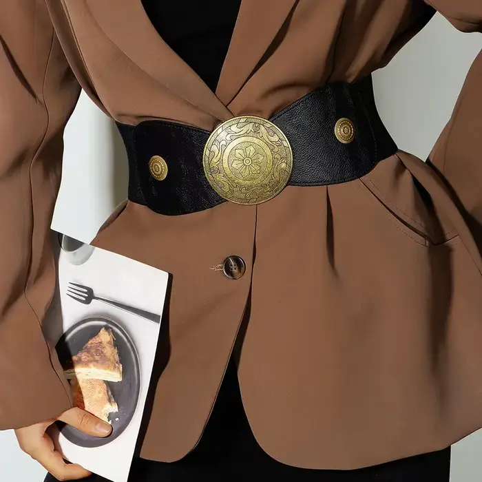 Ceinture élastique large pour femme