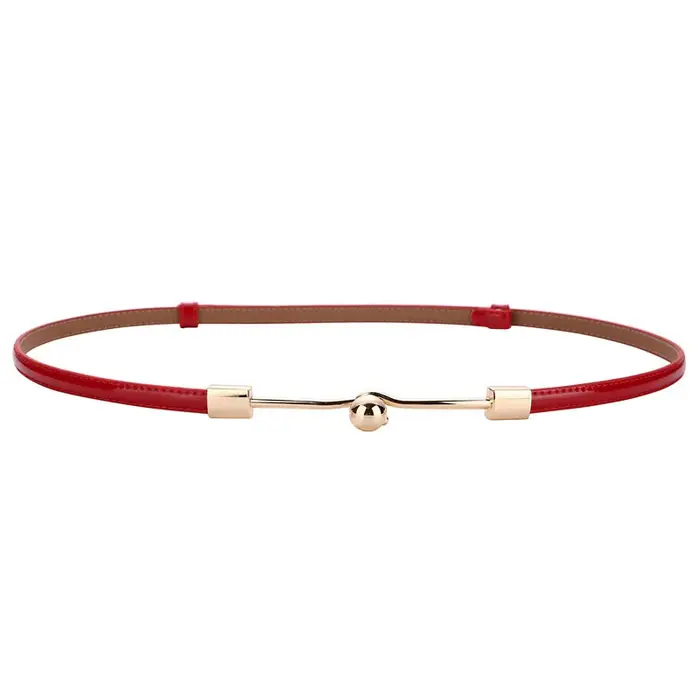 Ceinture en cuir skinny pour femme