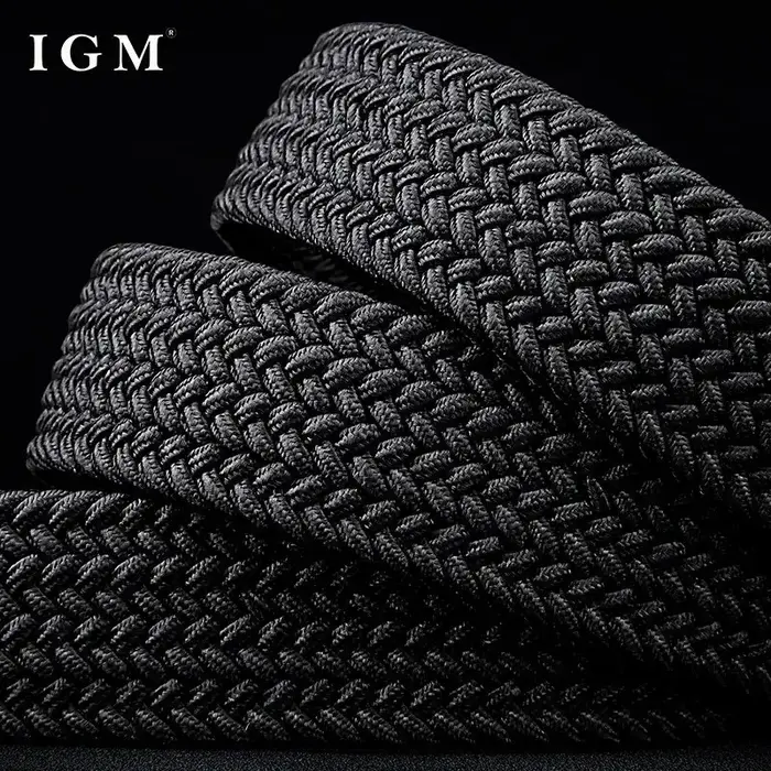 Ceinture élastique tressée pour hommes