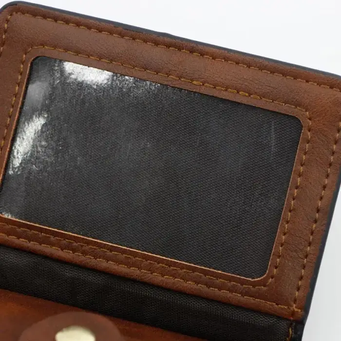 Petit portefeuille de luxe en cuir pour hommes et femmes