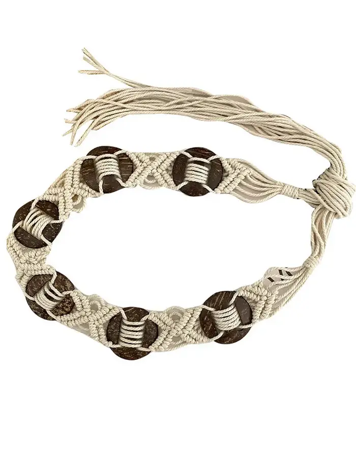 Ceinture tressée pour femme