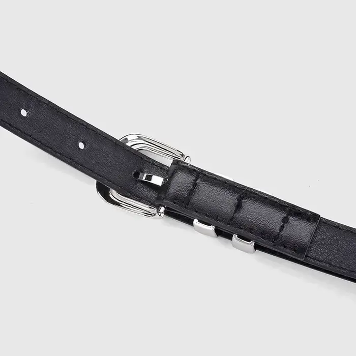 Ceinture Coupe-Vent en Cuir PU pour Femme