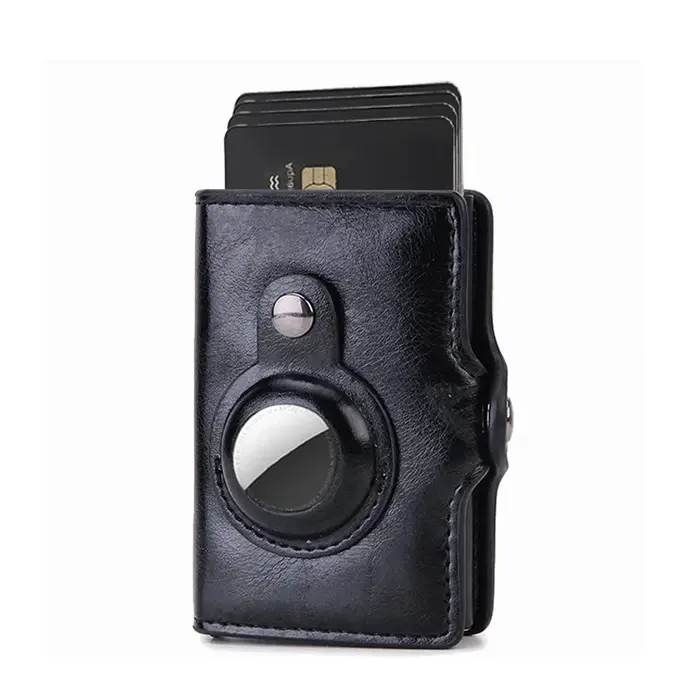Portefeuille pour hommes pour Apple Airtag RFID blocage porte-carte Air Tag portefeuille affaires Po