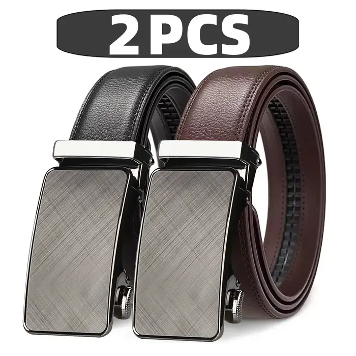 Ceinture en cuir véritable pour hommes
