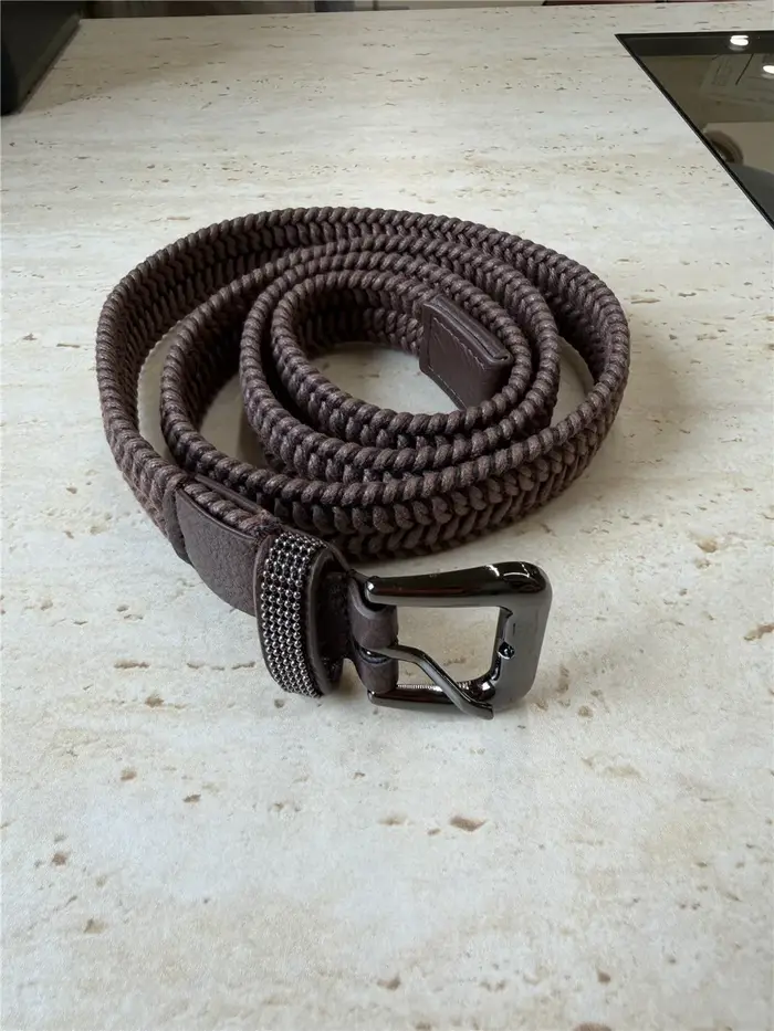 Ceinture tissée perlée pour femme, élégante et polyvalente