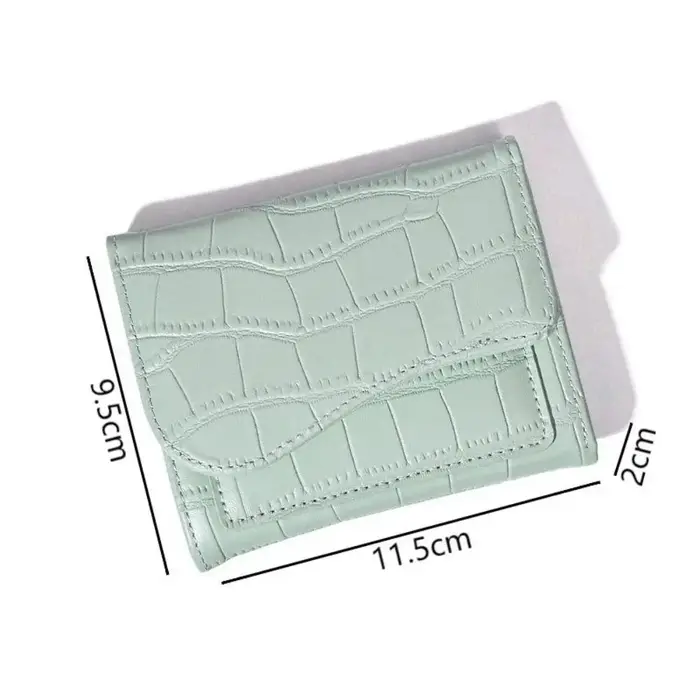 Mini portefeuille en cuir PU pour femme